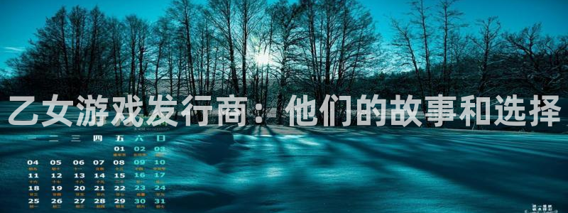 亿万28官网游戏平台高奖金玩法：乙女游戏发行商：他们的故事和选择